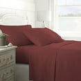 thumbnail image 4 of ienjoy Home Ultra Soft 4 Piece Sheet Set, California King, Burgundy, 4 of 5