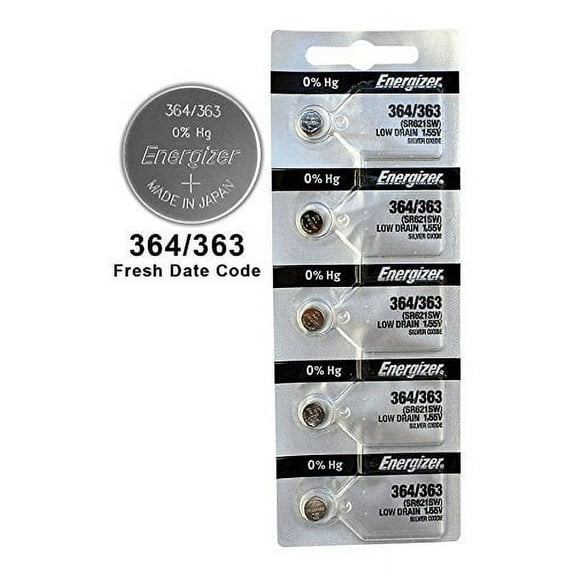 100X Energizer 364/363 Battery Silver Oxide Button Multi-Drain 1.55V SR621SW
