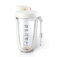 thumbnail image 1 of Boieioe Vasos mezcladores para batidos de proteínas Botella mezcladora de proteínas de 20 oz, a prueba de fugas, el mezclador perfecto para el gimnasio, botella pre-entrenamiento, vaso coctelera, bati, 1 of 5