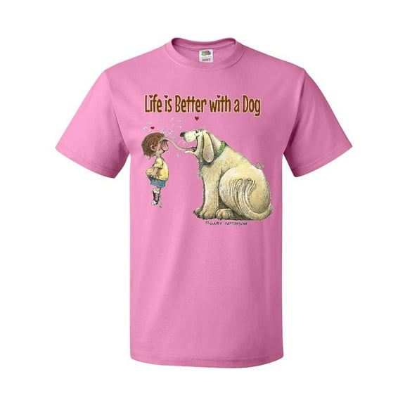 Inktastic Life is Better with a Dog T-Shirt