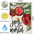 thumbnail image 6 of Christmas Joy to the World Garden Flag 12.5x18 Double Sided for Outside, Winter Outdoor Xmas Decorative Holiday Porch Seasonal Yard Flag 68-12, 6 of 6