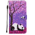 thumbnail image 2 of Dteck Case For Samsung Galaxy A71 4G (6.7 inch), Magnetic Patterned Strap Folio PU Leather Wallet Case Card Slots Pocket Flip Stand TPU Protective Phone Cover ,Flower and Panda, 2 of 3