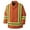 Orange, variant on Pioneer Hi Vis Heavy Duty Quilted Cotton Duck Safety Jacket - Reflective Tape - Navy