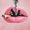 Black Cats Smoking Lips Abstract, variant on UXIEQU Leopard Print Artwork Canvas Wall Art 15.75x11.81 Inches