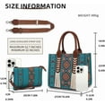 thumbnail image 2 of Jia Store Women's Bohemian Convertible Handbag - 3-in-1 Tote, Shoulder & Crossbody Bag with Removable Strap, 2 of 6
