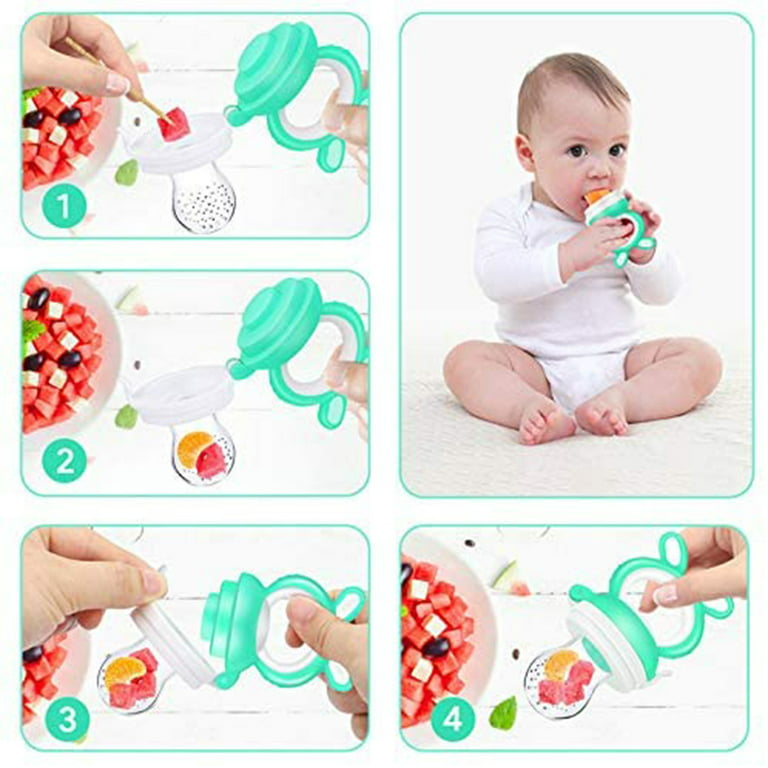 QIIBURR Baby Feeders for Baby Food Mother and Baby Supplies Baby Fruit and  Vegetable Music Silicone Music Baby Nutrition Fruit and Vegetable Mesh Bag