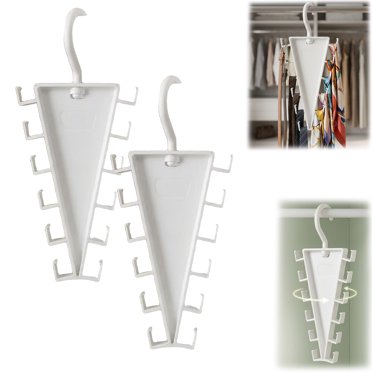 V-Shaped Double-Sided Closet Organizer Hanger, 360° Rotatable Space ...