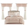thumbnail image 1 of Madison Park Essentials Joella 24-Piece Polyester Tufted Comforter Set in Pink, 1 of 20