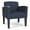 Castillo Batik, variant on Belmont Lounge Reception Waiting Guest Chair / Black Steel Legs / Light Gray