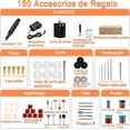 thumbnail image 2 of Herramienta Rotativa,Mini taladro Mototool Herramienta Rotativa Profesional de velocidad variable,bricolaje con bolígrafo grabador eléctrico,Para Pulir, Tallar, Perforar, Moler, 2 of 4