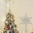 thumbnail image 4 of Yhmxh Large Christmas Star Tree Topper with 20 LEd Lights, 13 Inch Twinkle Star Lighted Tree Topper Glitter Sparkle Xmas Treetop Ornament for Tree Home Holiday Party Decorations for Trees, 4 of 7