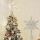 thumbnail image 3 of Luz LED estrella para el Árbol de Navidad | Estrella de Hierro de Cinco Puntas Luminosa | Plástico ABS de oro blanco | 30x25x8cm | Ligero, a prueba de fracturas, base de muelle | Decoración navideña, 3 of 6