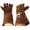Brown, variant on Challenger 16" Long Suede Leather Heat Resistant Welding Farrier Gloves 101TS02-16