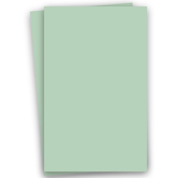 Popular GREEN SPEARMINT 11X17 (Ledger) Paper 65C Lightweight Cardstock