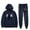 Navy, variant on Ciara CICI Men/Women Fall Suit Hoodies Sportswear Hooded Ankle Banded Pant Two Piece Set