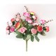 thumbnail image 3 of Ramo de rosas y peonías de seda artificial para decoración del hogar, bodas, fiestas – flores artificiales para centros de mesa o regalos, arreglo duradero de 12 pulgadas, 3 of 6
