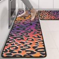 thumbnail image 2 of Kitchen Rugs Sets Of 2,Purple and Orange Of Leopard Print Anti Fatigue Kitchen Mat Rugs Non Slip Washable,Decorative Kitchen Floor Mats for Kitchen,Sink,Laundry,17"x47"+17"x47", 2 of 5