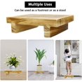 thumbnail image 4 of HUGFEGWE Mini Wooden Stool Display Stand, Rectangle Multifunctional Stool Decorative Flower Pot Holder Planter Support Rack Indoor Outdoor Home Patio Decor CA919-74340, 4 of 7