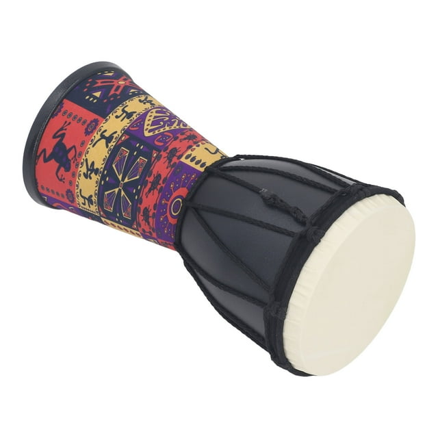 African Hand Drum, Artificial Sheepskin 4 Inch Hand Drum Decoration Delicate Touch for Daily Entertainment