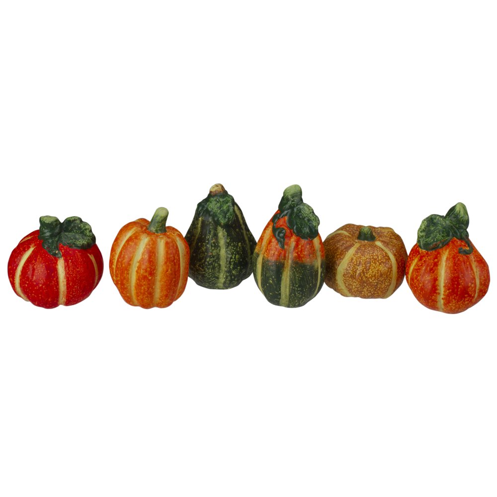 6pc Fall Harvest Ceramic Pumpkins Decoration Set - Walmart.com