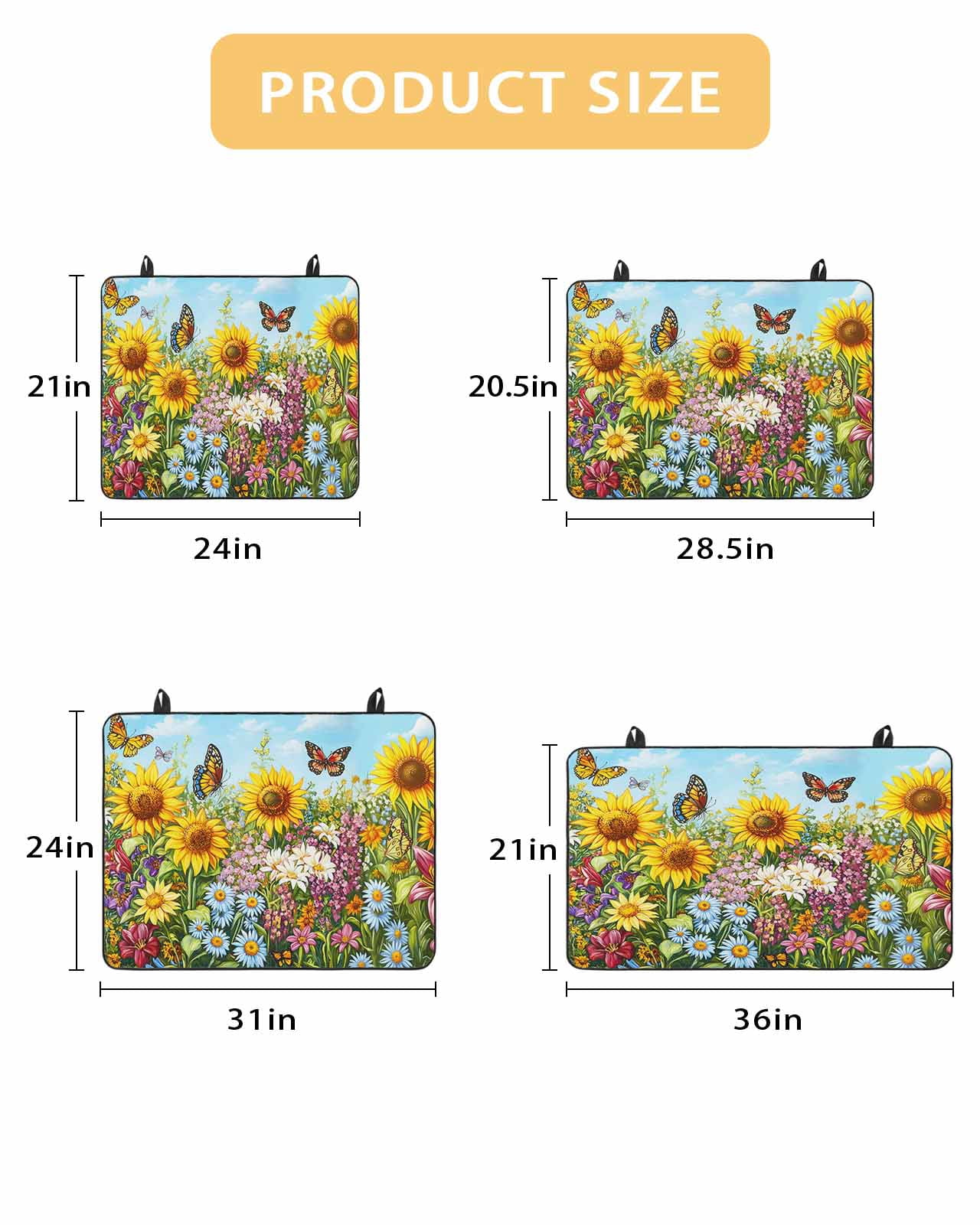 nqOlkjepod Large Induction Cooktop Protector Mat 36"x21", Spring Wildflower Stove Top Covers for Electric Stove, Floral Leaves Country Pastoral Stove Burner Cover Mats, Glass Top Stove Cover