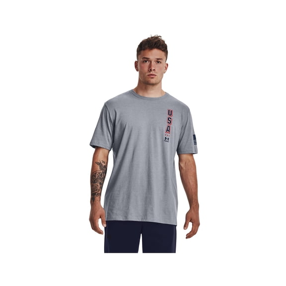Under Armour 13792200352X Freedom Eagle Mens Size XXL Gray T-Shirt