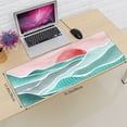 thumbnail image 2 of Ocean Art Abstract Sea Wave Teal Blue XXL XL Large Gaming Mouse Pad for Desk, Non-Slip Long Extended Keyboard Pads Mousepad Rubber Table Mat 31.5 X 11.8 Inch, 2 of 7