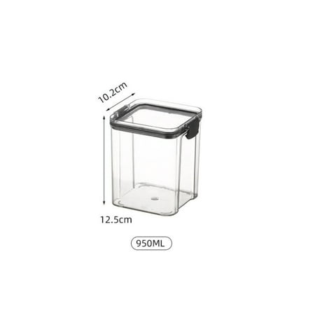 

Byte Legend Square Transparent Sealed Jar Fresh Container Kitchen Multigrain Storage Jar Snack Dried Fruit Storage Jar