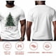 thumbnail image 5 of Camisetas informales de manga corta con diseño abstracto de árbol de Navidad para hombre, 5 of 8
