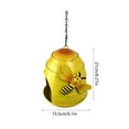 thumbnail image 3 of DAMAI Bee-Theme Bird Feeder, Weatherproof Outdoor Food Holder, Funny Decorative Bird Feeder for Feeding, Watching, Garden, Porch, Balcony, 3 of 6