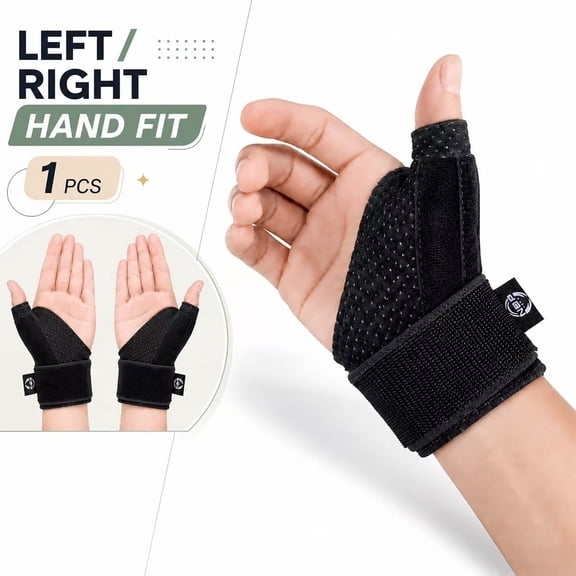 Reversible Thumb Wrist Stabilizer Splint for Blackberry Thumb Brace, Trigger Finger, Pain Relief, Arthritis, Tendonitis, Sprained and Carpal Tunnel Supporting, Lightweight Breathable Left Right  Hand