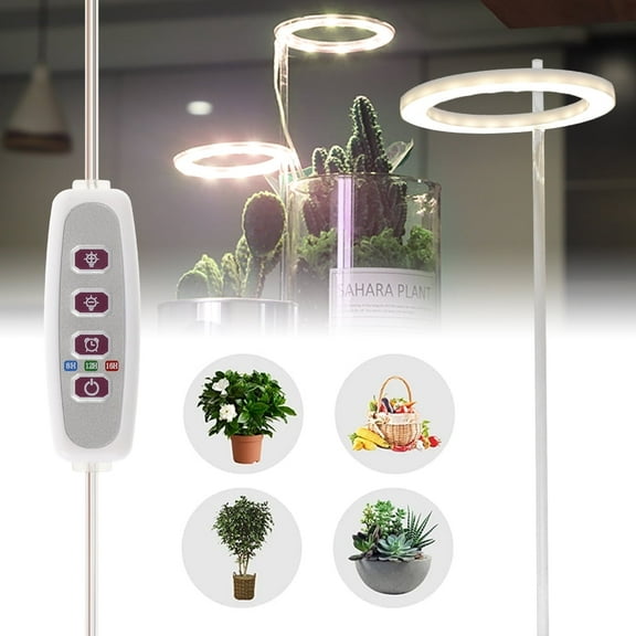 Hvxrjkn Plant Grow Light Ring,LED Grow Lights for Indoor Plants,Plant UV Light Ring Growing Lamps for Indoor Greenhouse Plants