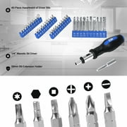 PROSTORMER 198 Pcs Hand Tool Set,DIY Home Repair Kit,Multi-Purpose Car Repair Tool Set,with Hammer,Pliers,Screwdriver Set,Wrench Sockets and Plastic Toolbox Storage Case