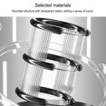 thumbnail image 4 of Makeup Desk Organizer, Plastic 3 Tier High Capacity Countertop Cosmetic Organization Holder with Transparent Design for Bathroom Vanity, Kitchen, Living Room, 4 of 7