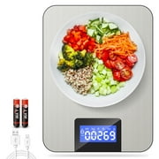 Donerton Kitchen Scales, 22lb/10kg Digital Scales Kitchen Weight Grams and Oz, Food Scale for Baking and Cooking