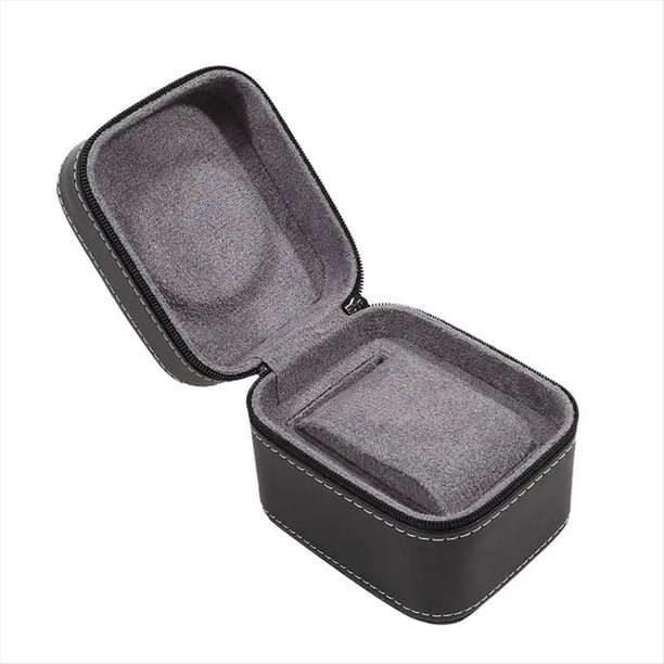 Estuche para un Solo Reloj, Estuche de Viaje de con Cojín Extraíble, Organizador de Joyas, Caja Portátil para Relojes B
