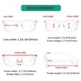 thumbnail image 2 of Lunettes de Lecture Eyekepper Carrées à Grandes Lentilles à Charnières à Ressort Femmes Transparentes +4,00, 2 of 5
