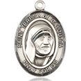 thumbnail image 3 of Extel Large Oval Pewter Saint Teresa of Calcutta Medal, Made in USA, 3 of 10