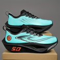 thumbnail image 3 of [Carbon Running Shoes] True Carbon Tech Low-Top Running Shoes | Breathable Athletic Sneakers with EVA Cushioning, Stability Support & Vibrant Turquoise/Black Design for Men & Women, All-Season Train, 3 of 9