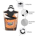 thumbnail image 4 of DouZhe 50L Rectangular Laundry Basket, Rusty Old Dirty Robot Prints Waterproof Foldable Laundry Hamper with Aluminum Handles, 4 of 6