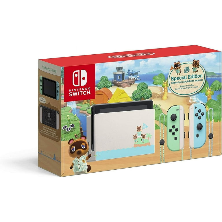 Nintendo Switch Console, Animal Crossing Edition, Super Mario