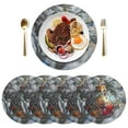 thumbnail image 5 of joogoo Ball on Christmas Tree Round Plate Mats for Dining Table Placemat Set of 4 Holiday Decoration, 5 of 7