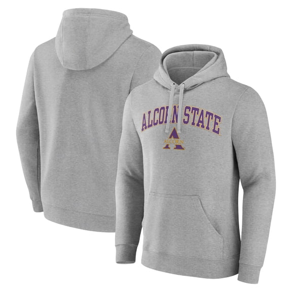 Men's Gray Alcorn State Braves Campus Pullover Hoodie