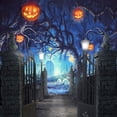 thumbnail image 4 of Fondos fotográficos Showyou de 1,5 x 2,1 m con temática navideña y de Halloween para fotografía, fiestas y decoración., 4 of 4