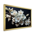 thumbnail image 3 of Designart "White Apple Blossom Minimalism IV" Apple Blossom Picture Framed Canvas Wall Art, 3 of 5