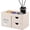 Beige, variant on XIMEI Square Tissue Box Cover with Drawers, Tissue Holder with Storage Tray, Makeup Organizer & Desk Organizer, for Bathroom Vanity/Nightstand/Dressing Table, Grey