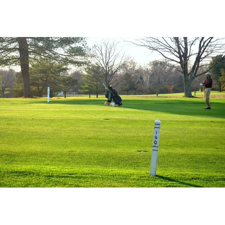 - LAMINATED POSTER Course Distance Golf Golfer Yard Fairway Marker Poster Print 24 x 36