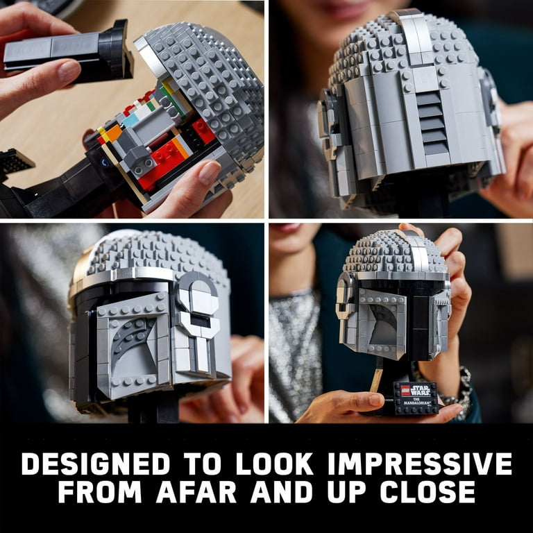 LEGO Star Wars Mandalorian Helmet 75328 Building Blocks Collectible Model Kit for Adults Walmart