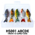 thumbnail image 1 of Señuelo De Pesca Swimbait Cebo Duro De Plástico Con Cuentas De Gravedad Guardurnaity OD007335-00, 1 of 5