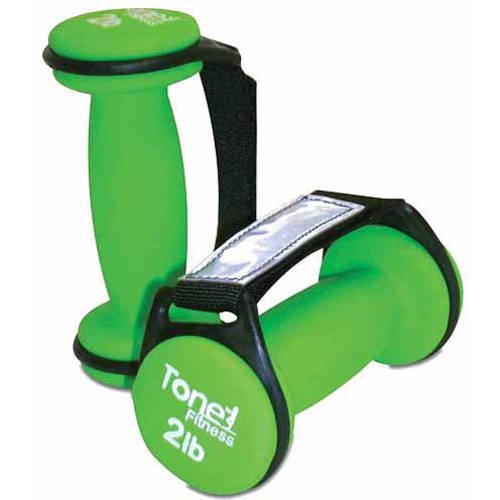 Tone Fitness 4 lb Walking Dumbbells, 2 lb Each